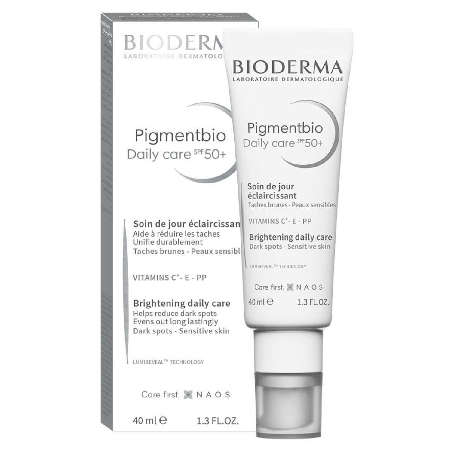 Bioderma Pigmentbio SPF50+ Dark Spot Brightening Daily Care Cream For Sensitive Skin 40ml