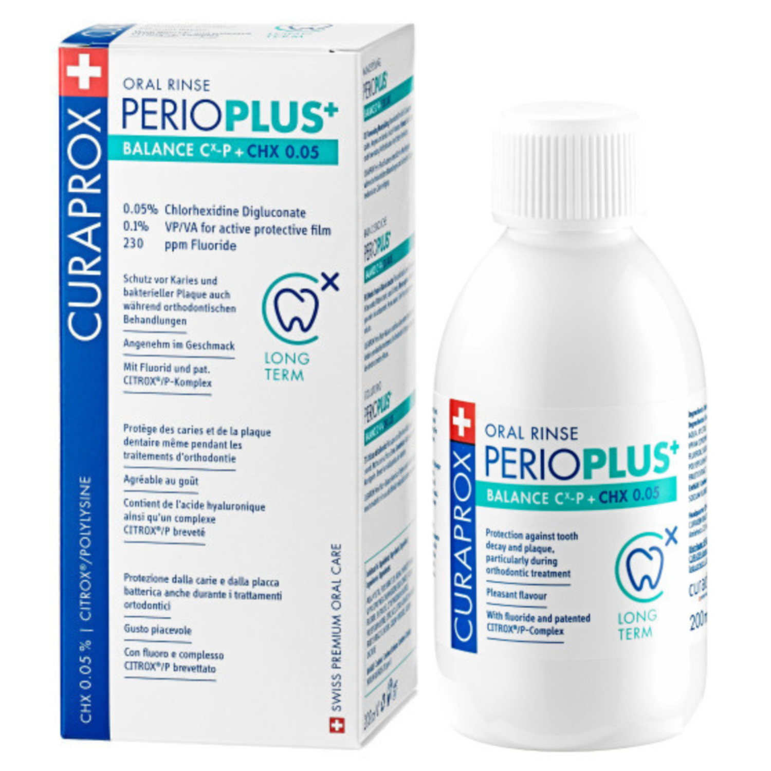 Back Image for Curaprox Perio+ Mouthwash 0.05% 200ml