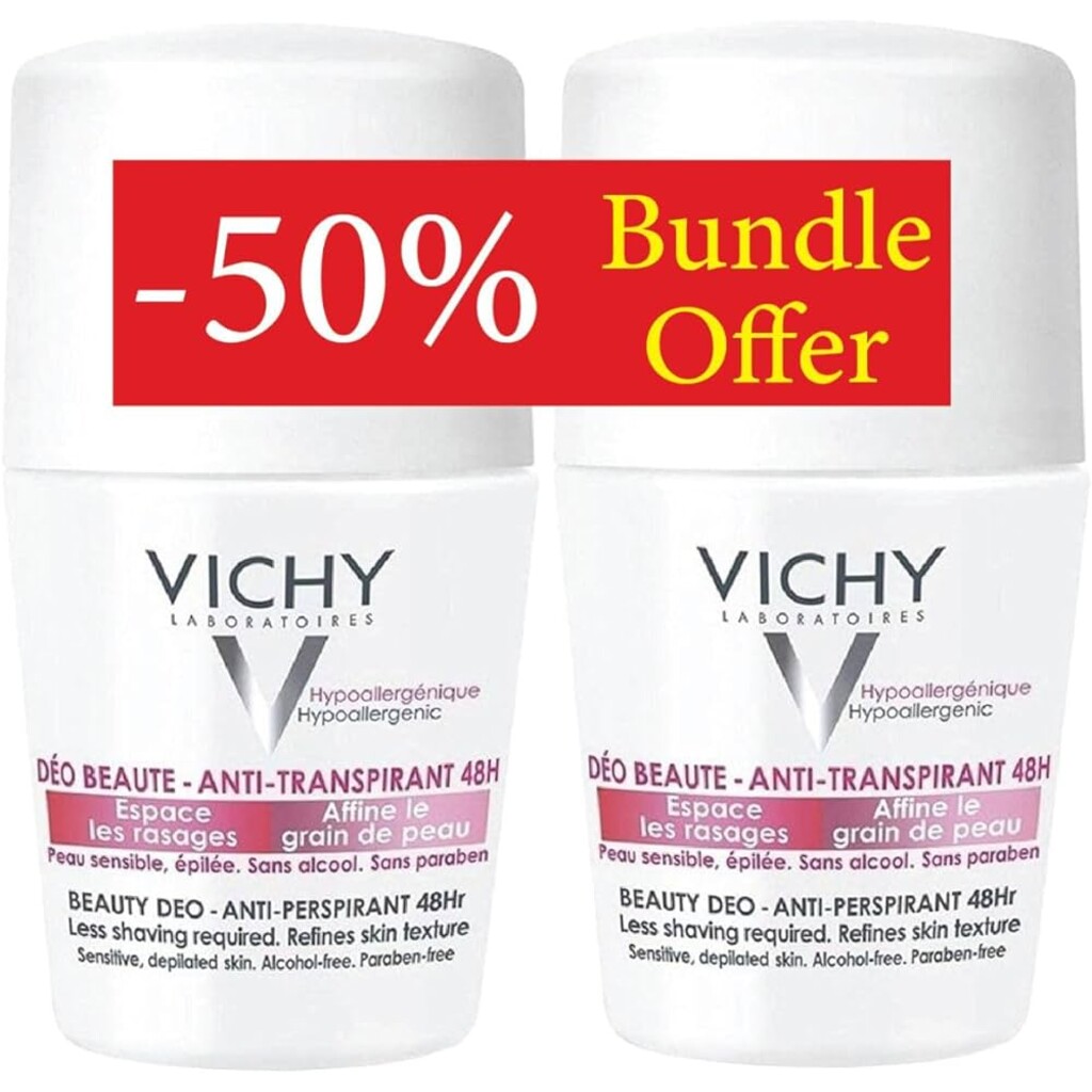 Vichy 48 Hours Anti Perspirant Beauty Deodorant Buy 1 & Get 50% off on the Second 
