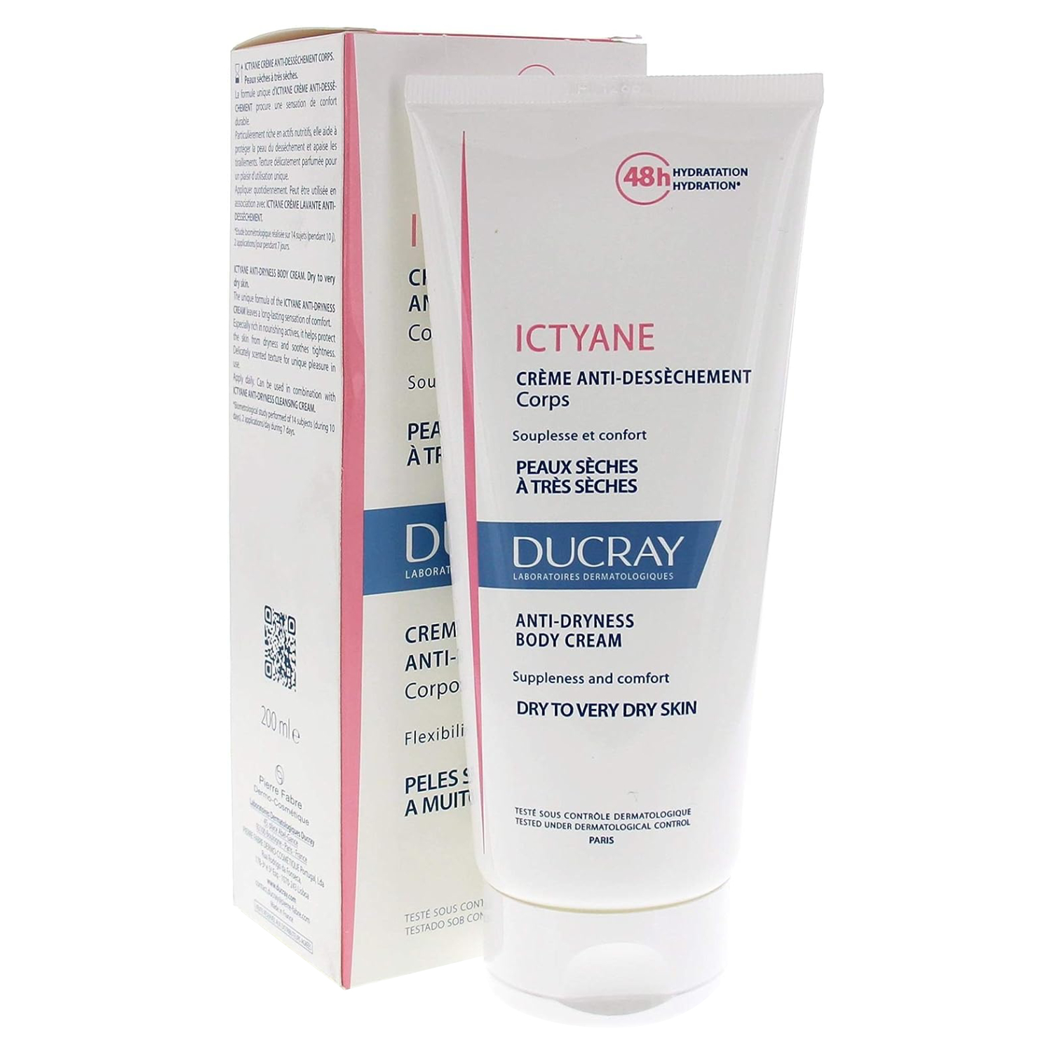Ducray Ictyane 48H F&B Cream 200ml