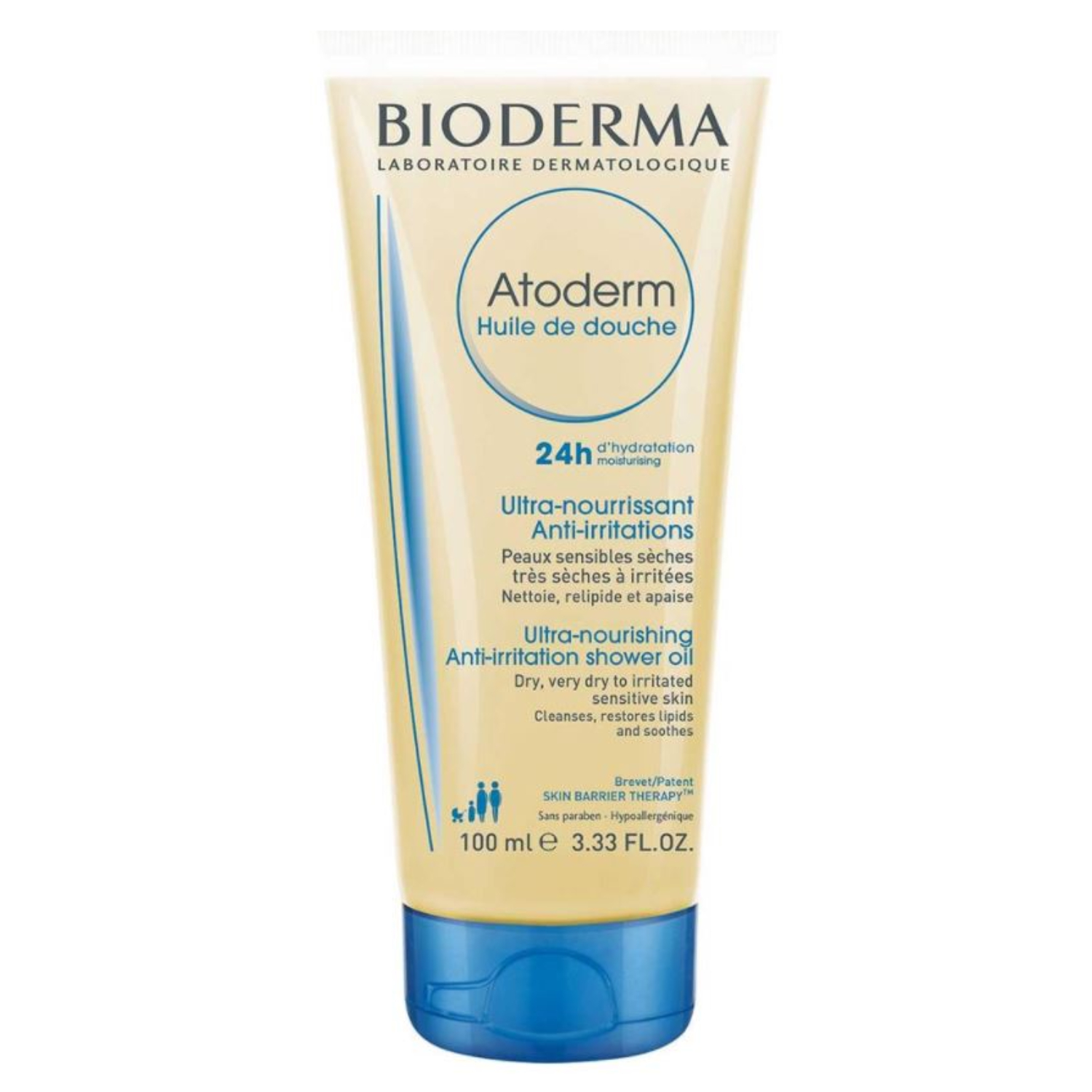 Bioderma Atoderm Nourishing Anti irritation Shower Oil For Dry Skin & Irritated Sensitive Skin 100ml