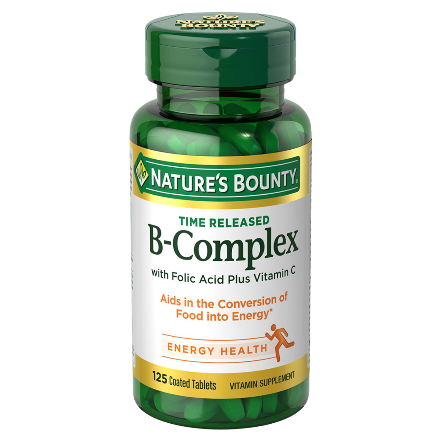 Back Image for Nature's Bounty B-Complex Timed Released + Vitamin C Tablets 125's