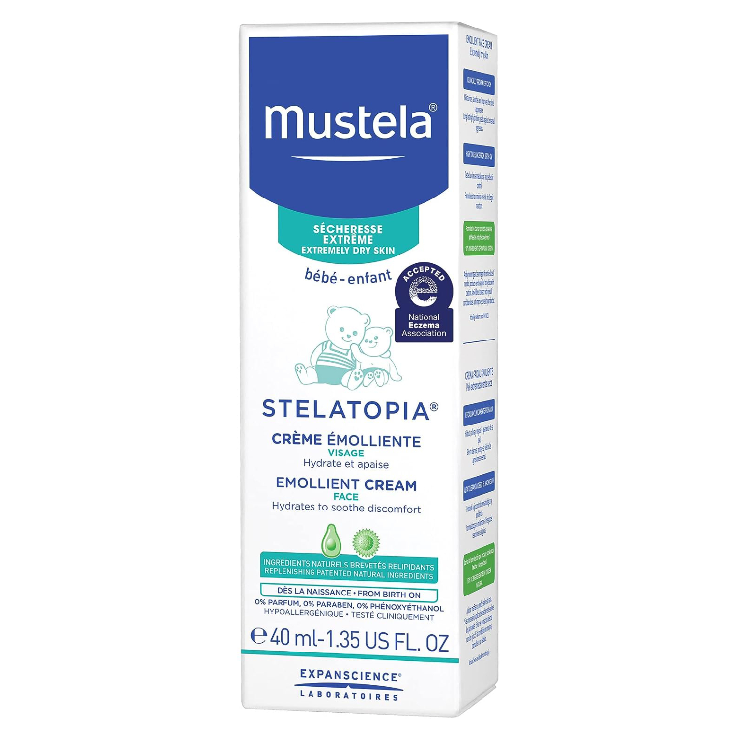 Mustela Stelatopia Emollient Face Cream 40ml
