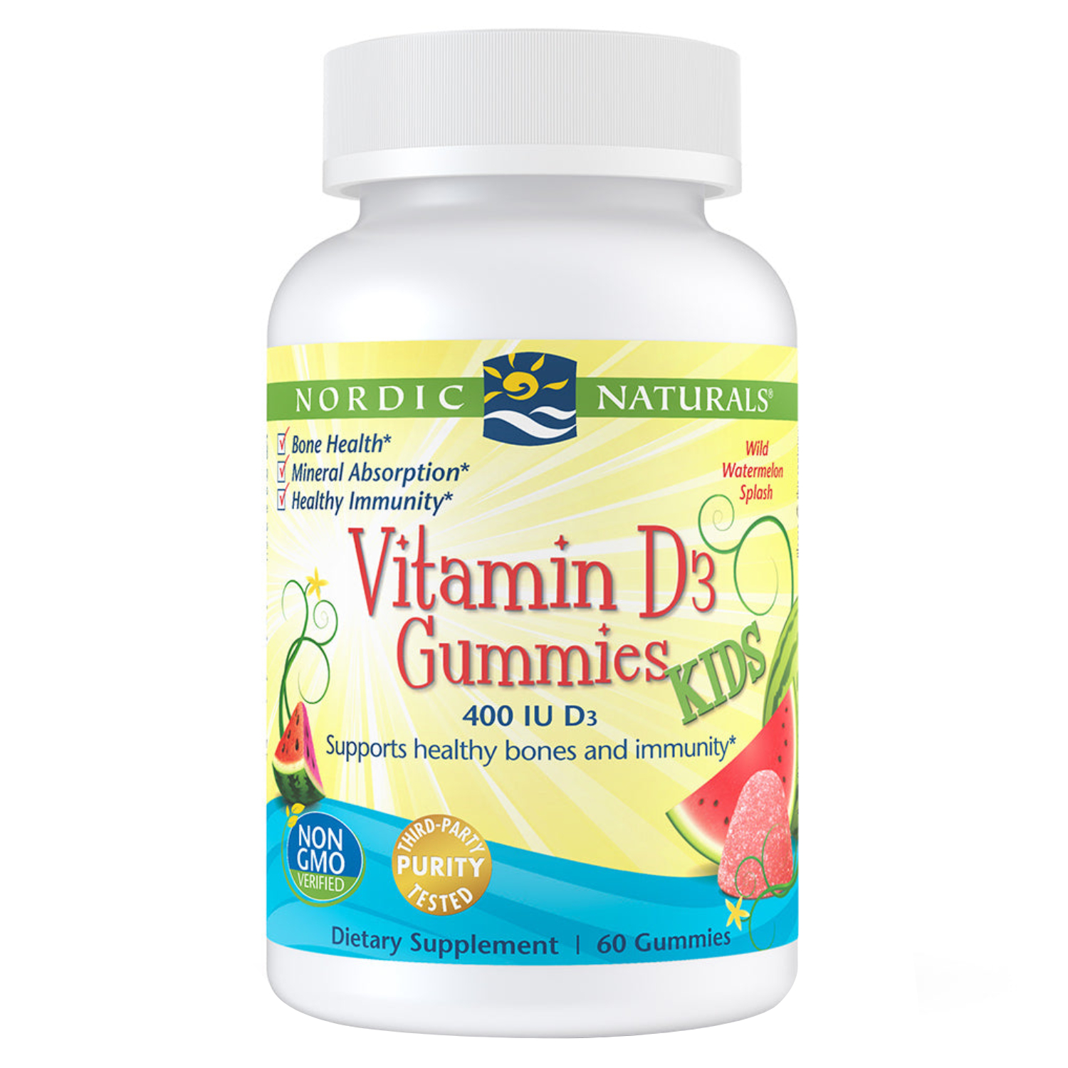 Nordic Naturals Vitamin D3 Gummies For Kids, Pack of 60's