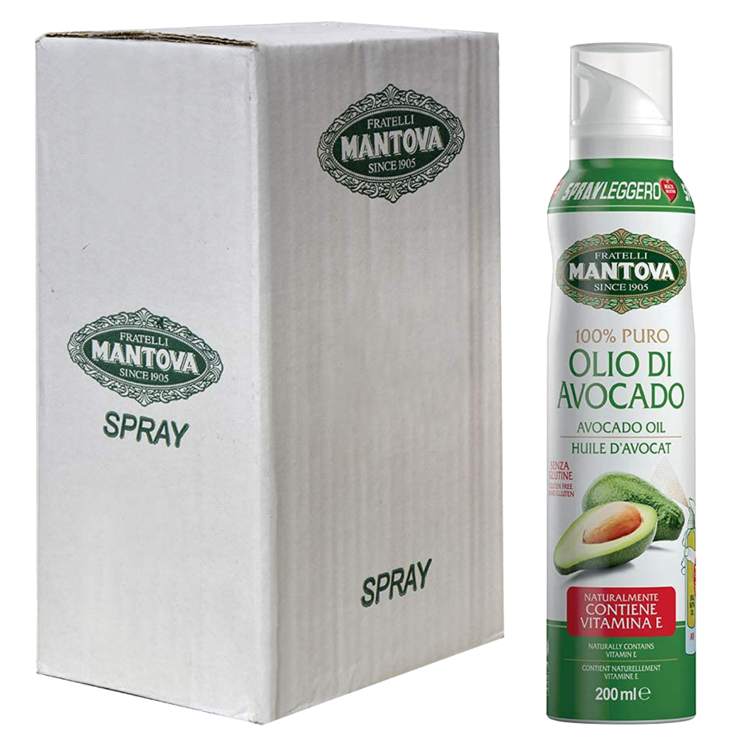 Mantova 100% Pure Avocado Oil Spray 200ml
