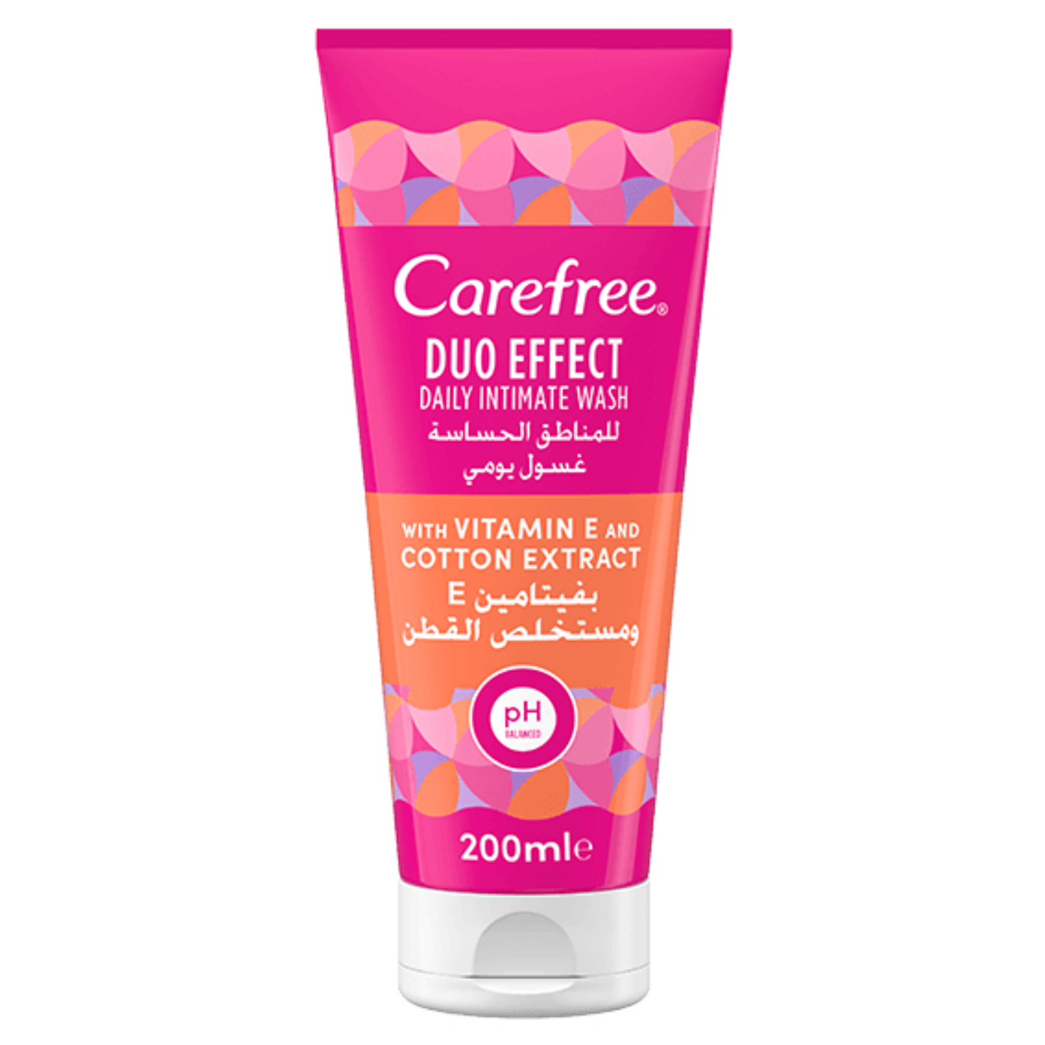 Carefree Daily Intimate Wash Duo Effect With Vitamin E & Cotton Extract 200ml