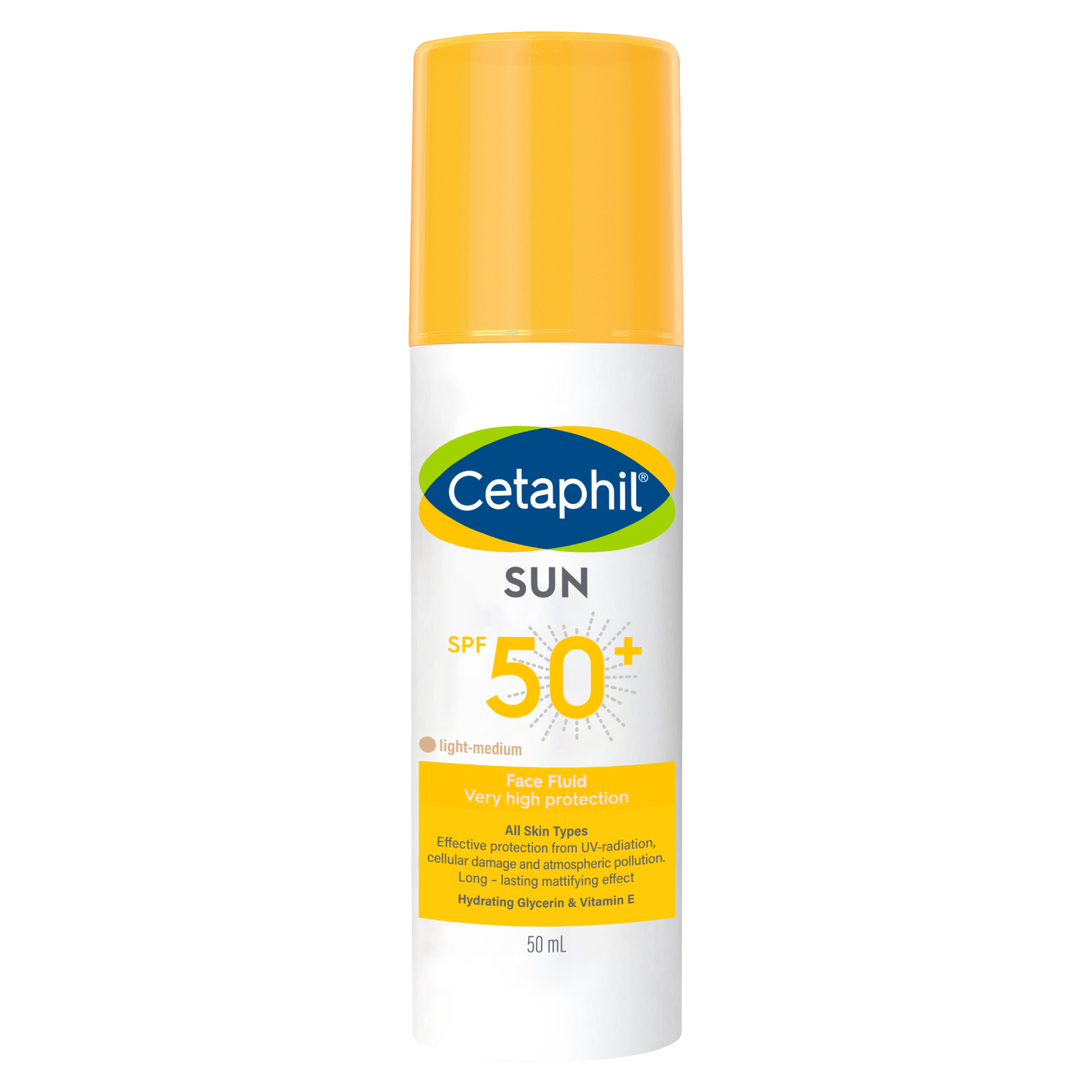 Cetaphil Sun Face Fluid SPF 50+ Tinted Sunscreen 50ml