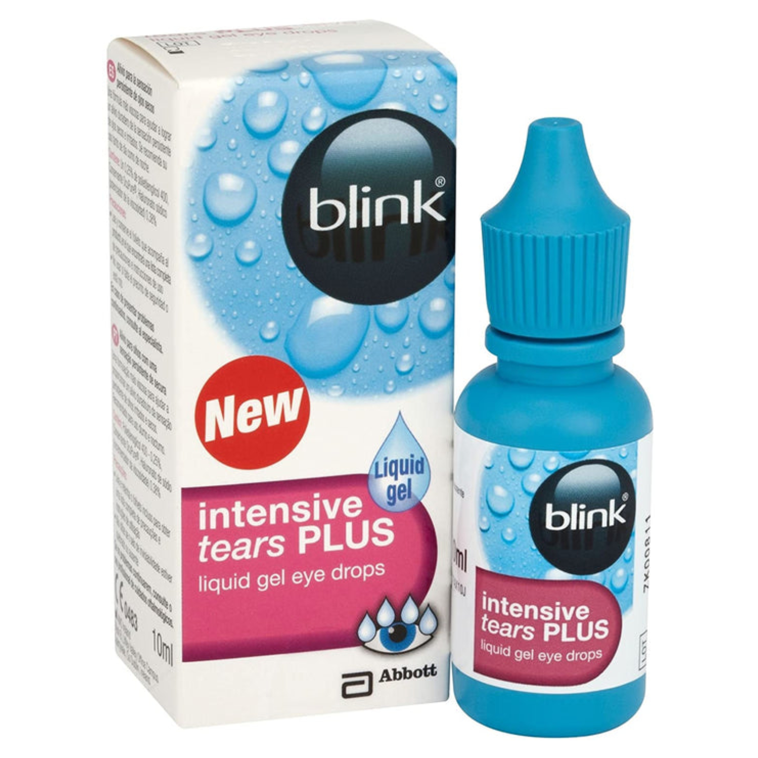 Blink Intensive Plus Liquid Gel Lubricating Eye Drops 10ml