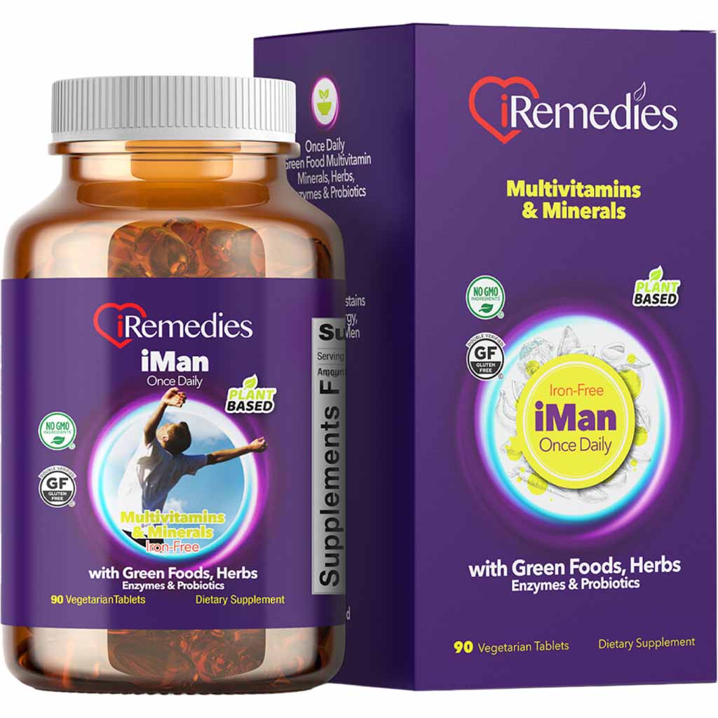 iRemedies iMan Vegetable Tablets 90's