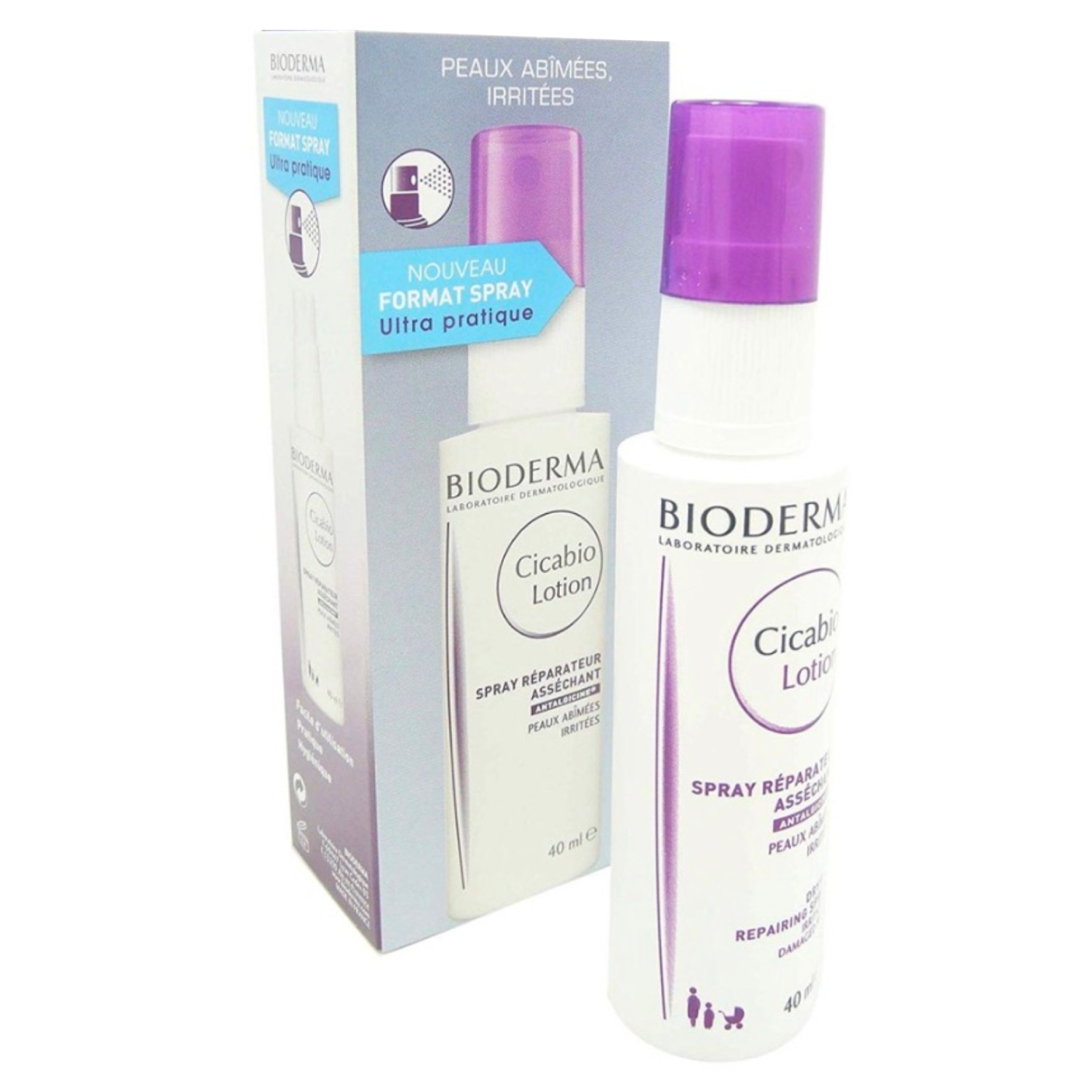 Bioderma Cicabio Lotion Spray Soothing Care for Weakened Irritated Skin 100ml