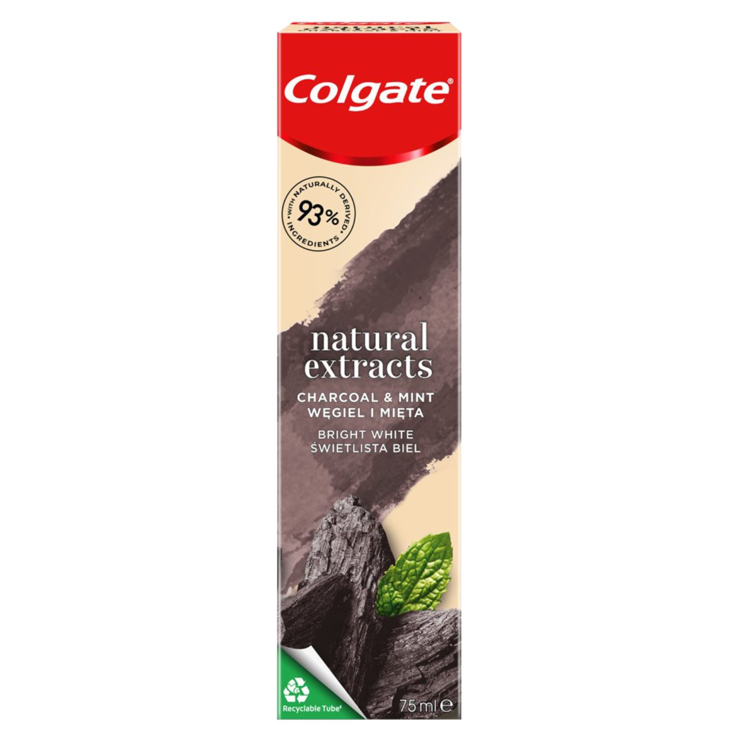 Back Image for Colgate Natural Extracts Deep Clean with Activated Charcoal Toothpaste 75ml