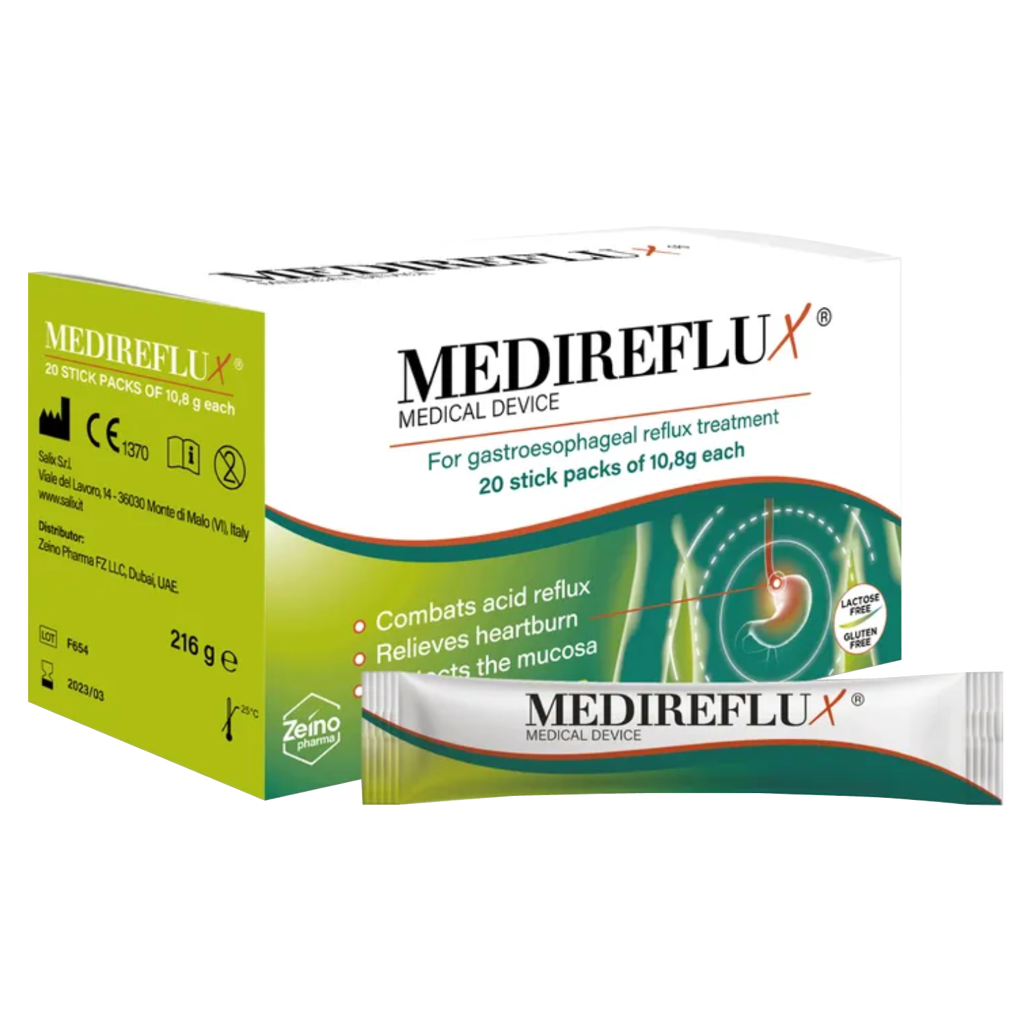 MEDIREFLUX 20 STICK PACKS