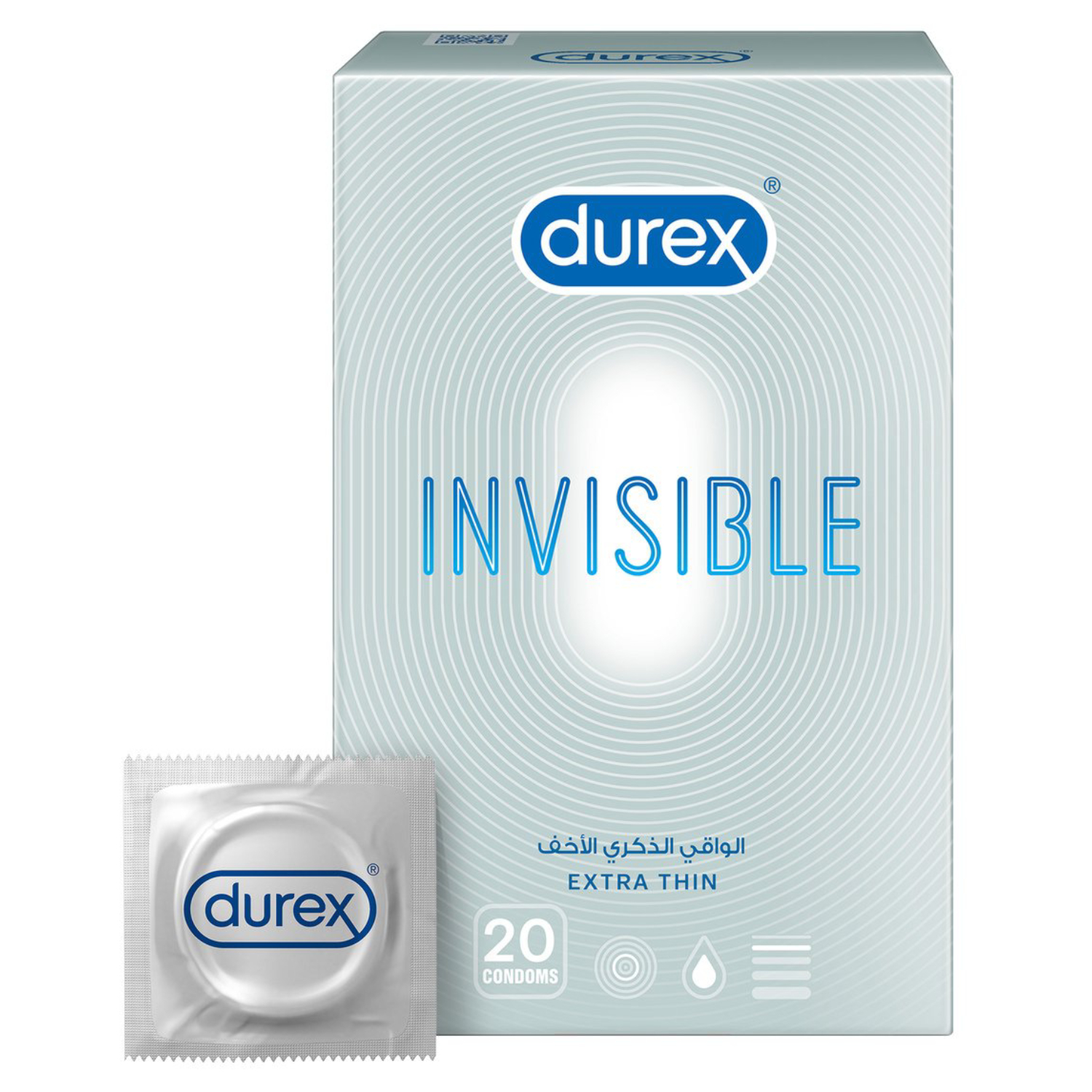 Durex Invisible Extra Thin Condoms 20's