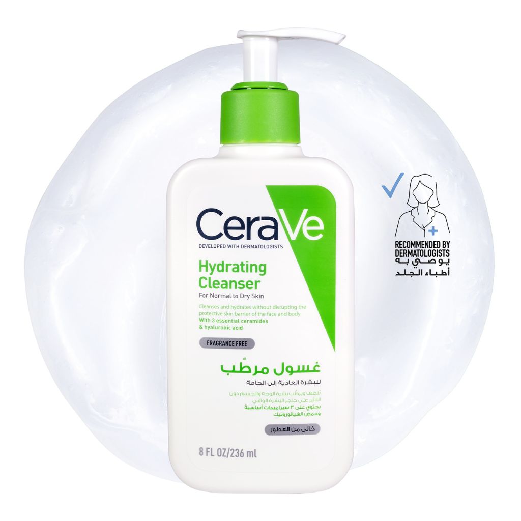 Cerave Hydrating Cleanser for Normal to Dry Skin with Hyaluronic Acid 236Ml