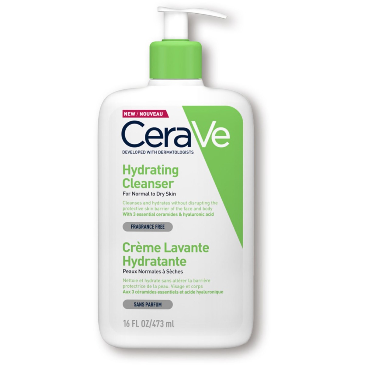 Cerave Hydrating Cleanser For Normal to Dry Skin With Hyaluronic Acid 473ml