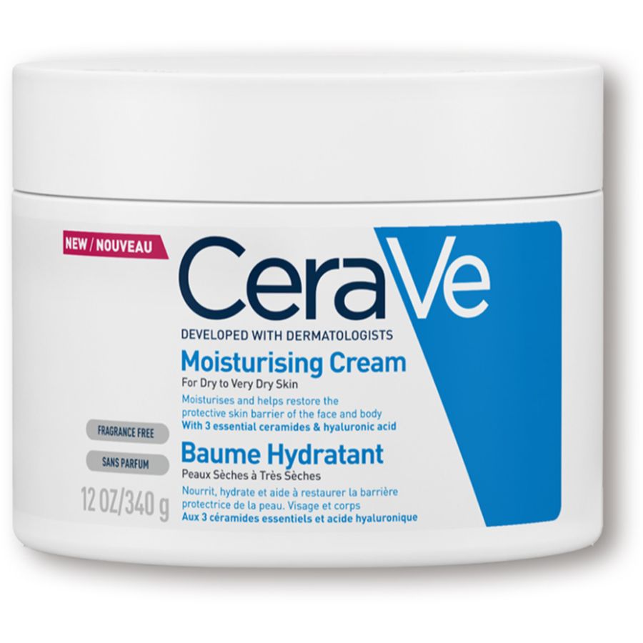 Cerave Moisturizing Cream For Dry Skin With Hyaluronic Acid 340g