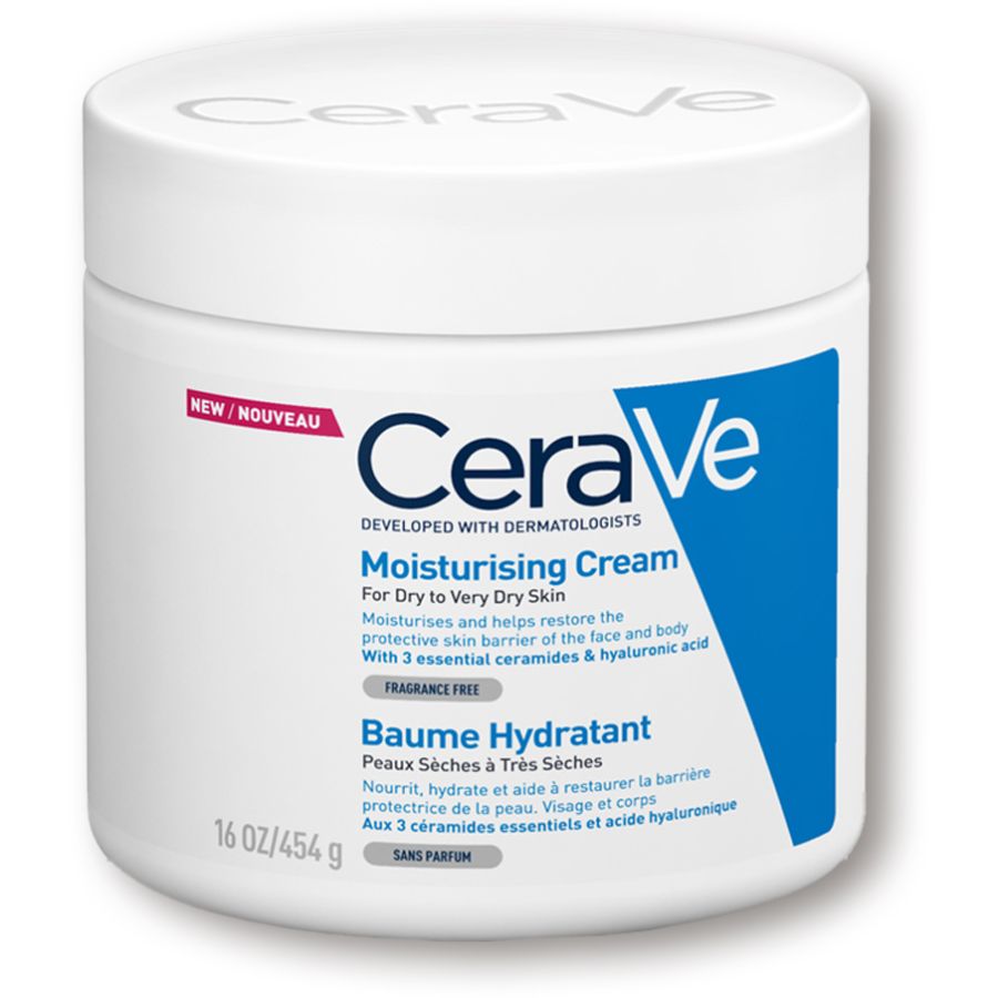 Cerave Moisturizing Cream For Dry Skin With Hyaluronic Acid 454g