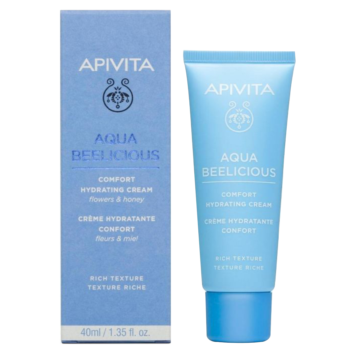 Apivita Aqua Beelicious Hydrating Comfort Cream, Rich Texture 40ml