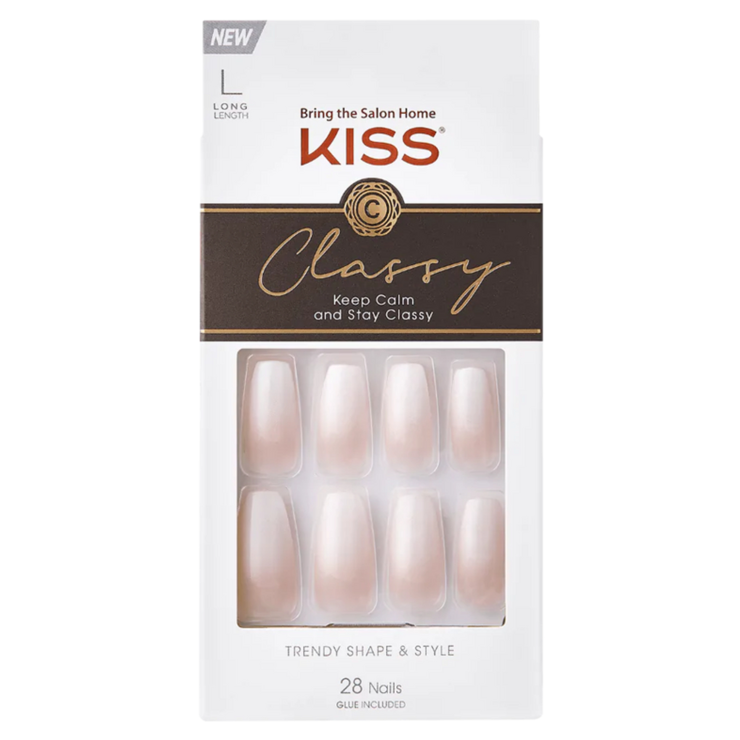 Back Image for Kiss Classy Nails KCS01C 28g