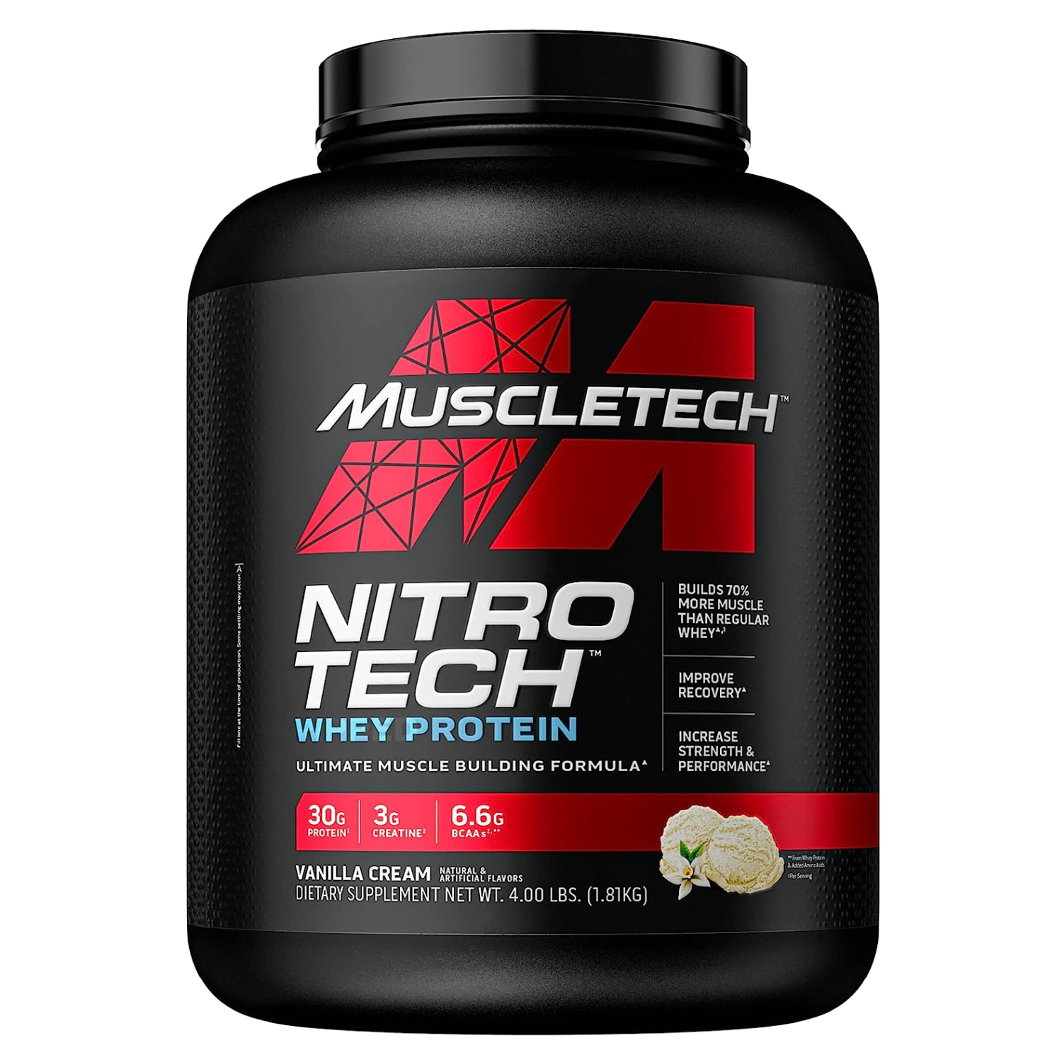 MuscleTech Nitro Tech Performance Series Vanilla 4lbs