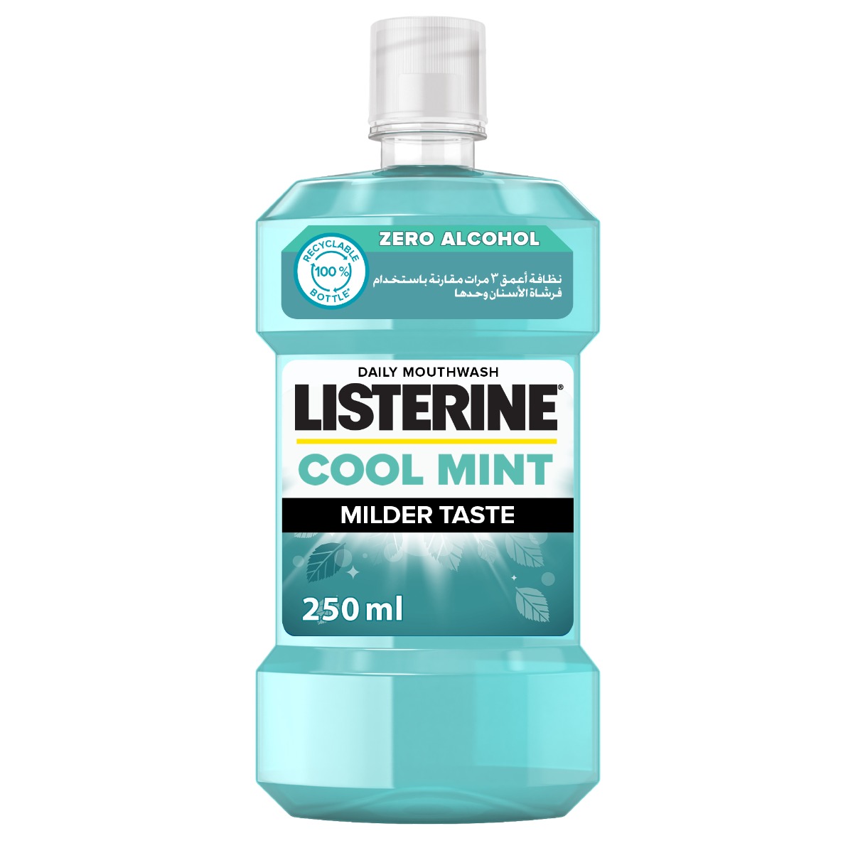 <p>Listerine, Cool Mint Daily Mouthwash, Milder Taste, Mint Flavour, 250ml</p>