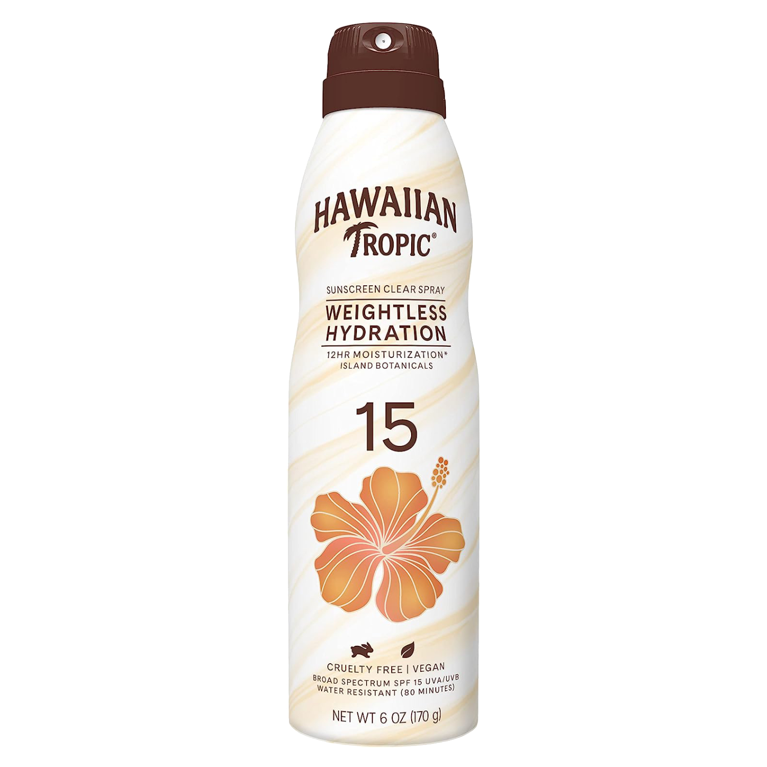 Hawaiian Tropic Silk Hydration Weightless Continous Spray Sunscreen SPF15 170g