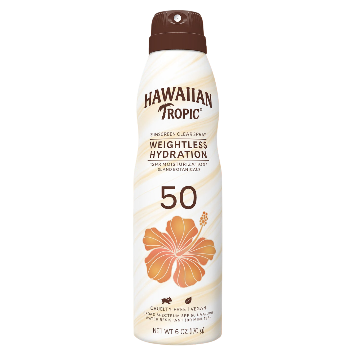 Hawaiian Tropic Silk Hydration Weightless Continous Spray Sunscreen SPF50 170g