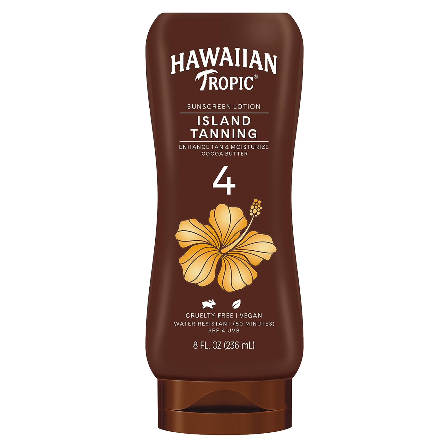 Hawaiian Tropic Island Tanning Lotion Sunscreen SPF4 236ml