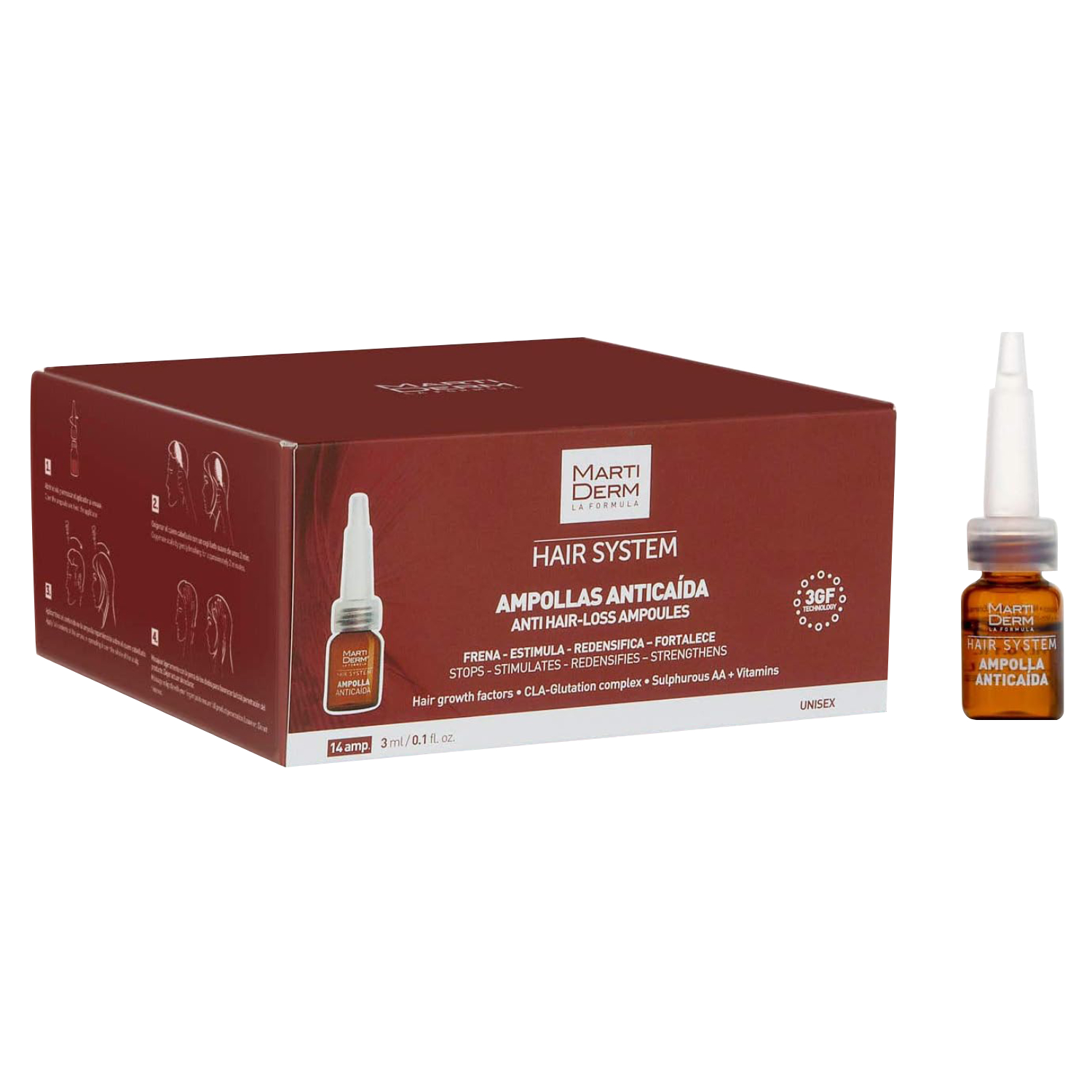 Product Image for MARTIDERM Hair System Anti Hair-Loss Ampoules 14's