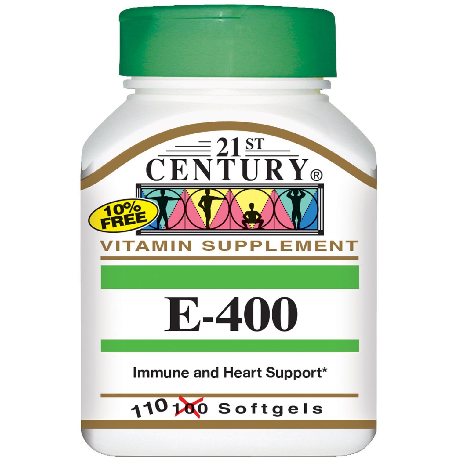 Product Image for 21st Century E-400 I.U. Dl-Alpha Softgels 110's