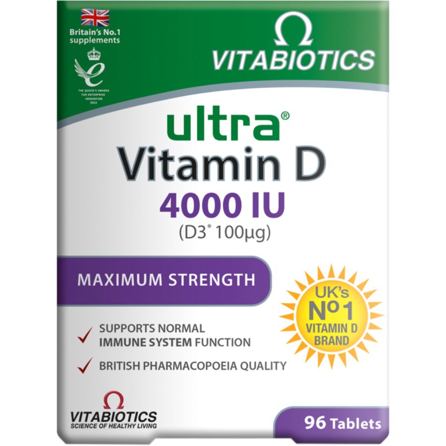 Product Image for Vitabiotics Ultra Vitamin D3 4000 iu Tablets 90's