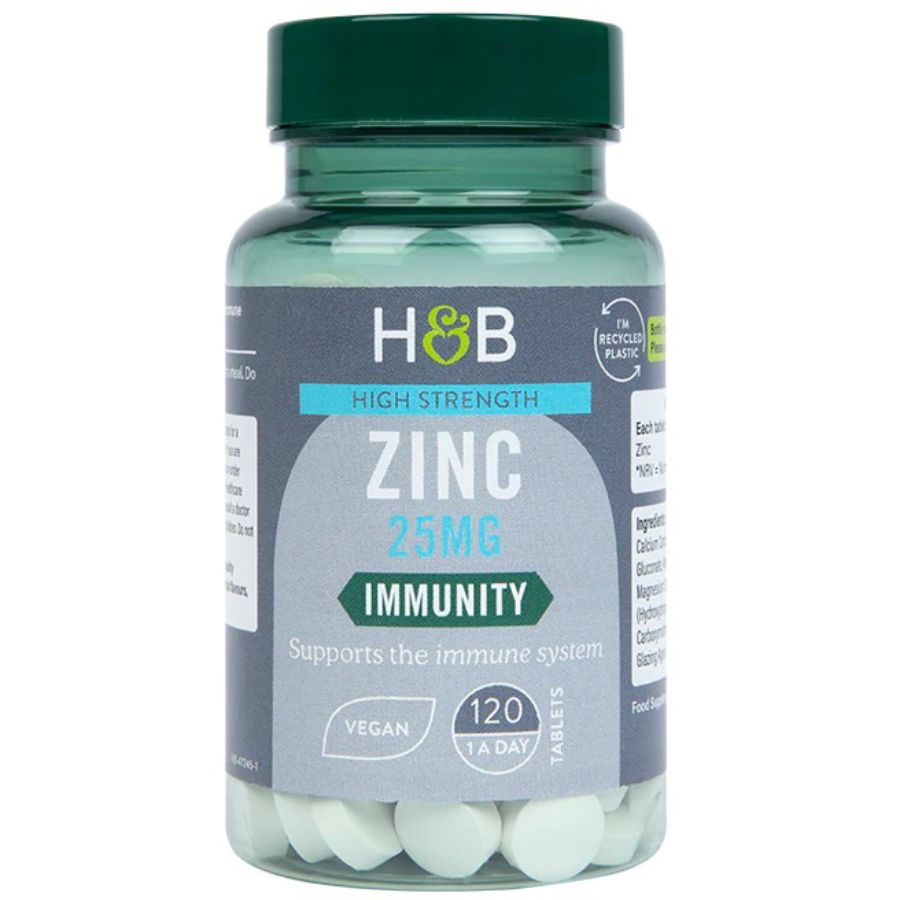 Product Image for Holland & Barrett ZINC 25MG Tablets 120's 