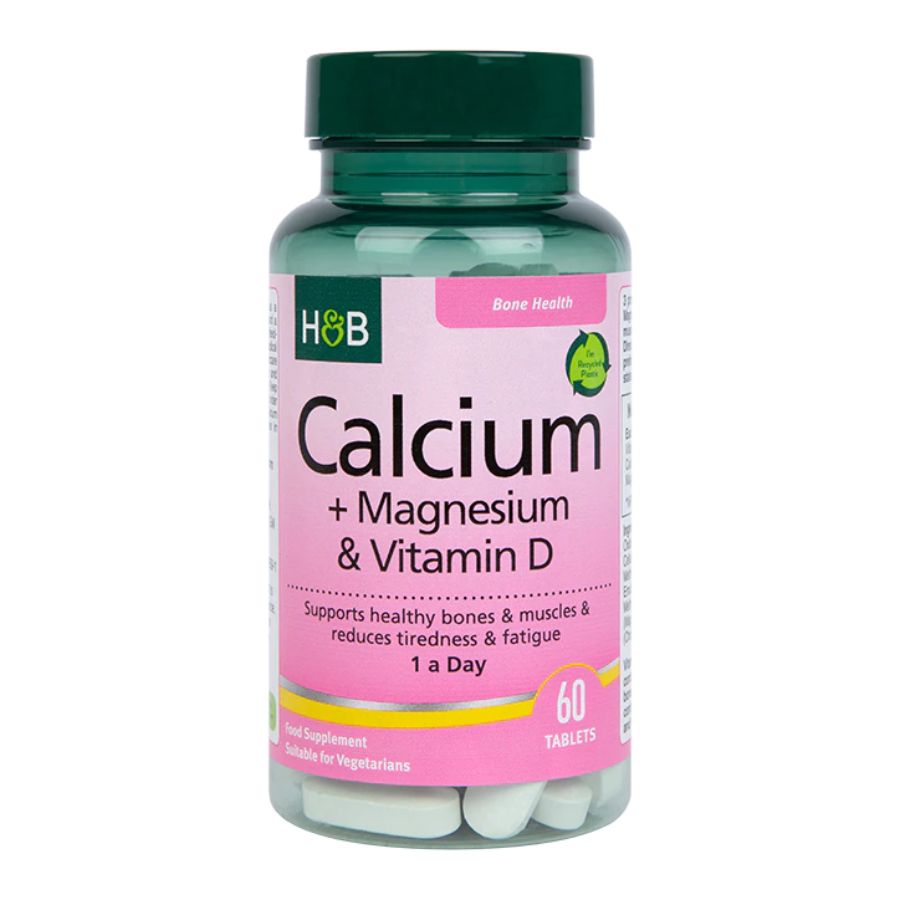 Product Image for H&B Calcium + Magnesium & Vitamin D 60 Tablets