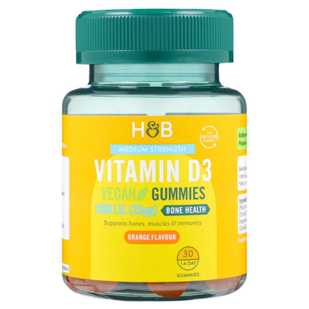 Holland & Barrett Vegan Vitamin D 1000 I.U 25ug 30 Gummies