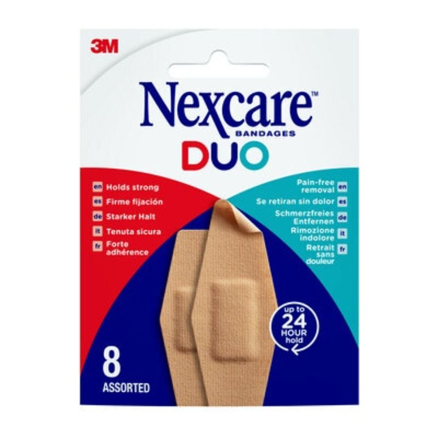 Product Image for Nexcareâ„¢ DUO Plasters Assorted 8's