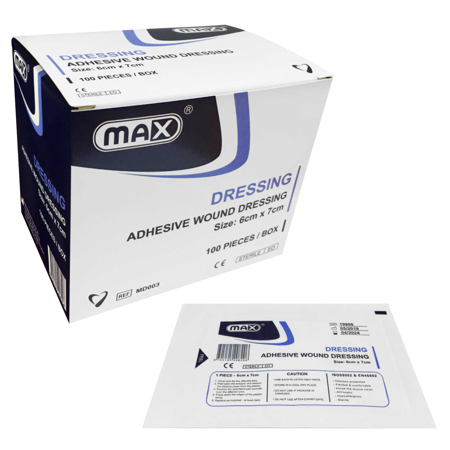 Product Image for Max Wound Adhesive Dressing 6X7cm 100pcs