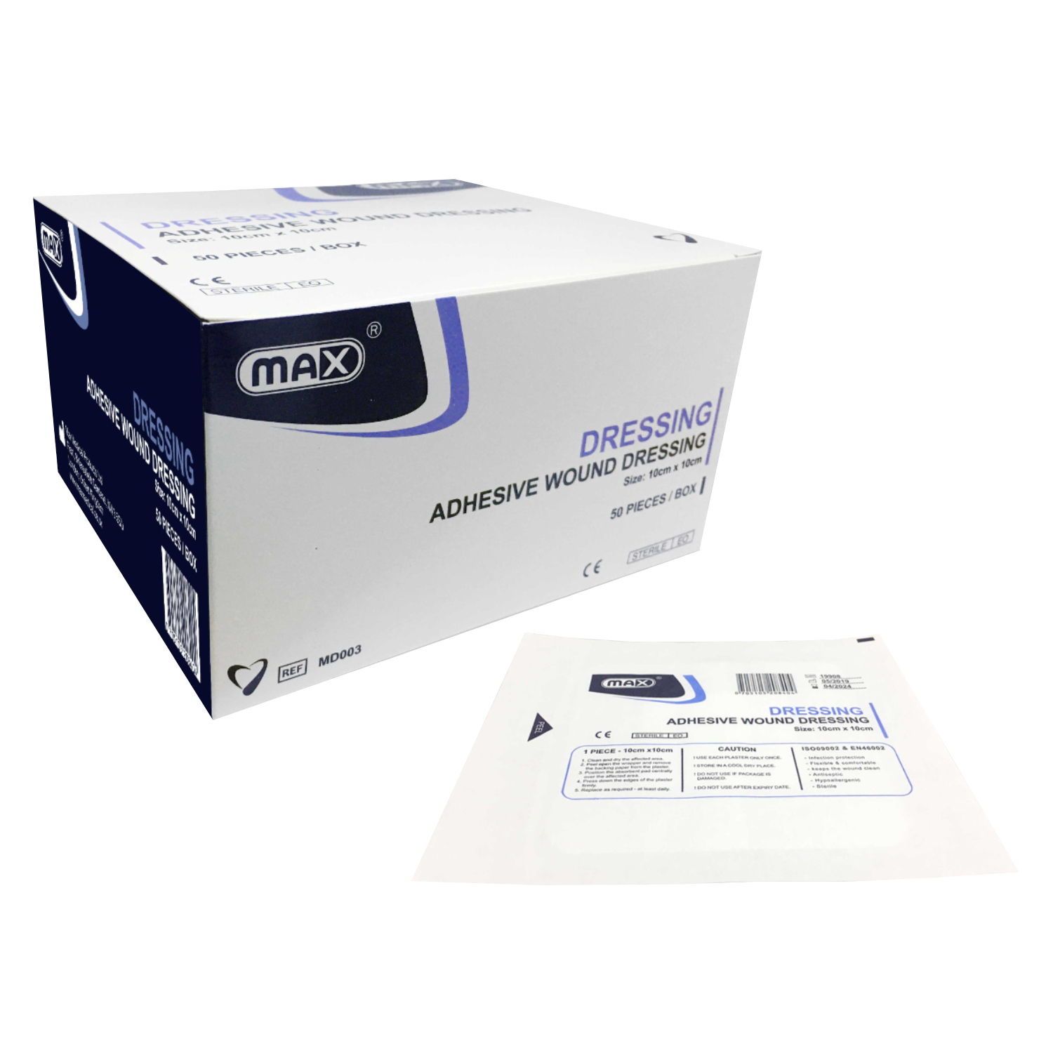 Product Image for Max Wound Adhesive Dressing 10X10cm 50pcs