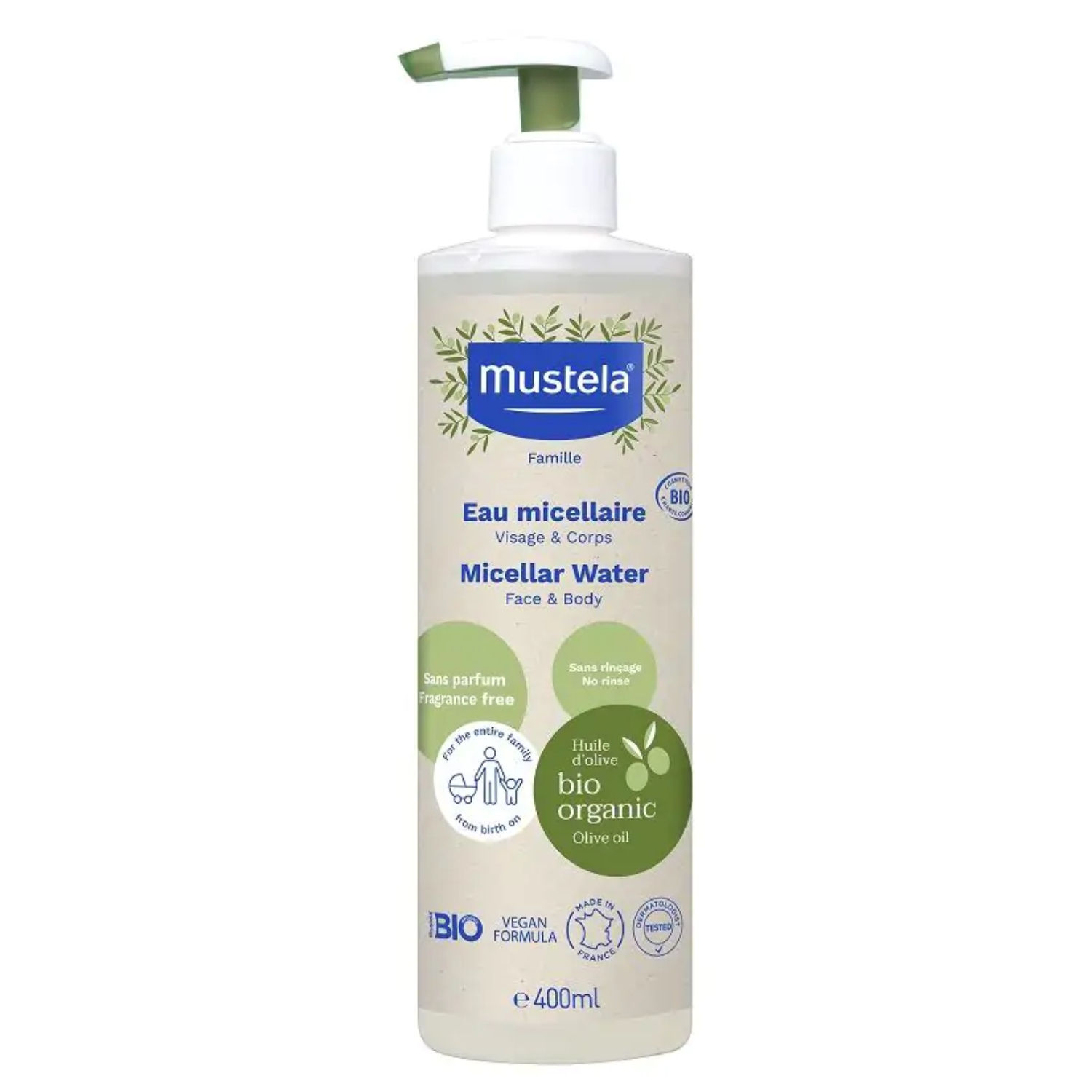 Product Image for Mustela Bio Organic Micellar Water 400ml