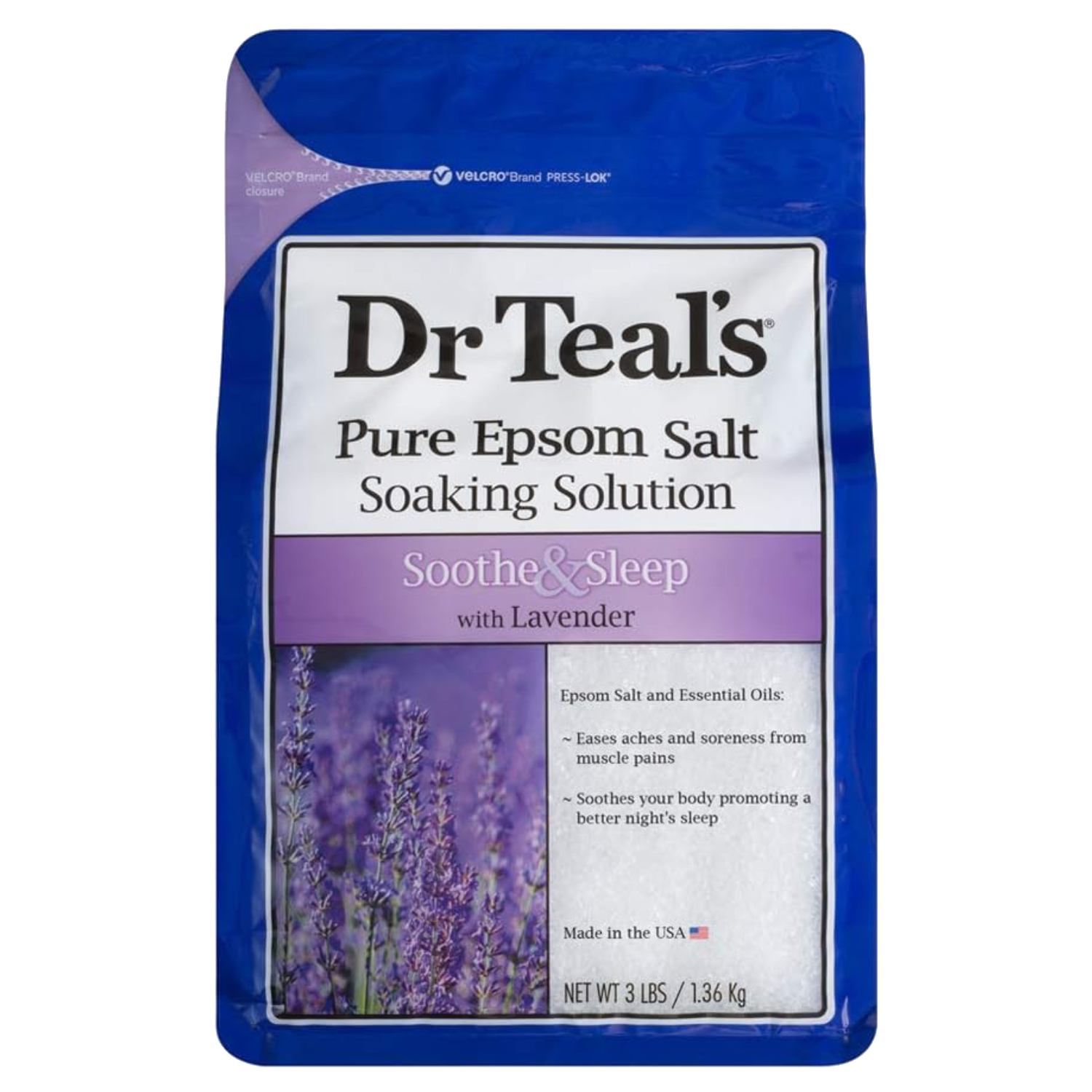 Product Image for Dr. Teal's Epsom Bath Salt Lavender 1.36kg