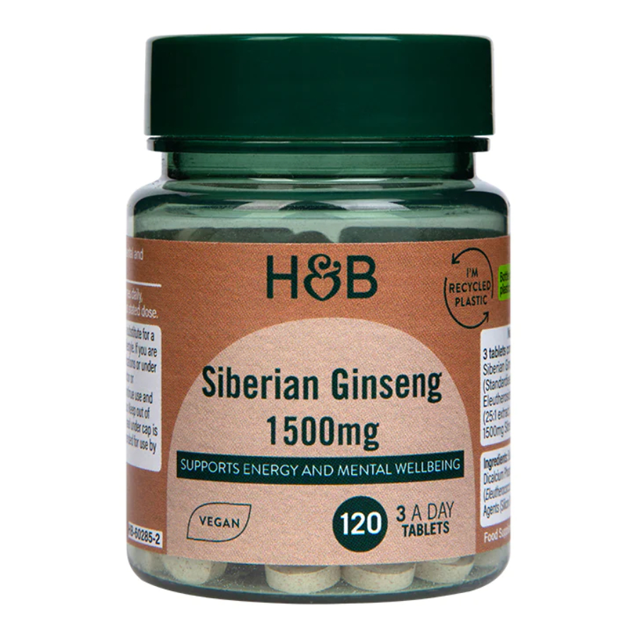 Product Image for Holland & Barrett Siberian Ginseng 120 Tablets