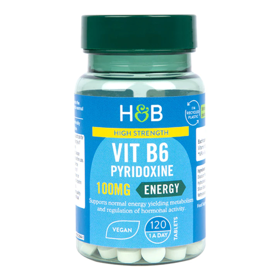 Product Image for Holland & Barrett High Strength Vitamin B6 + Pyridoxine 100mg 120 Tablets