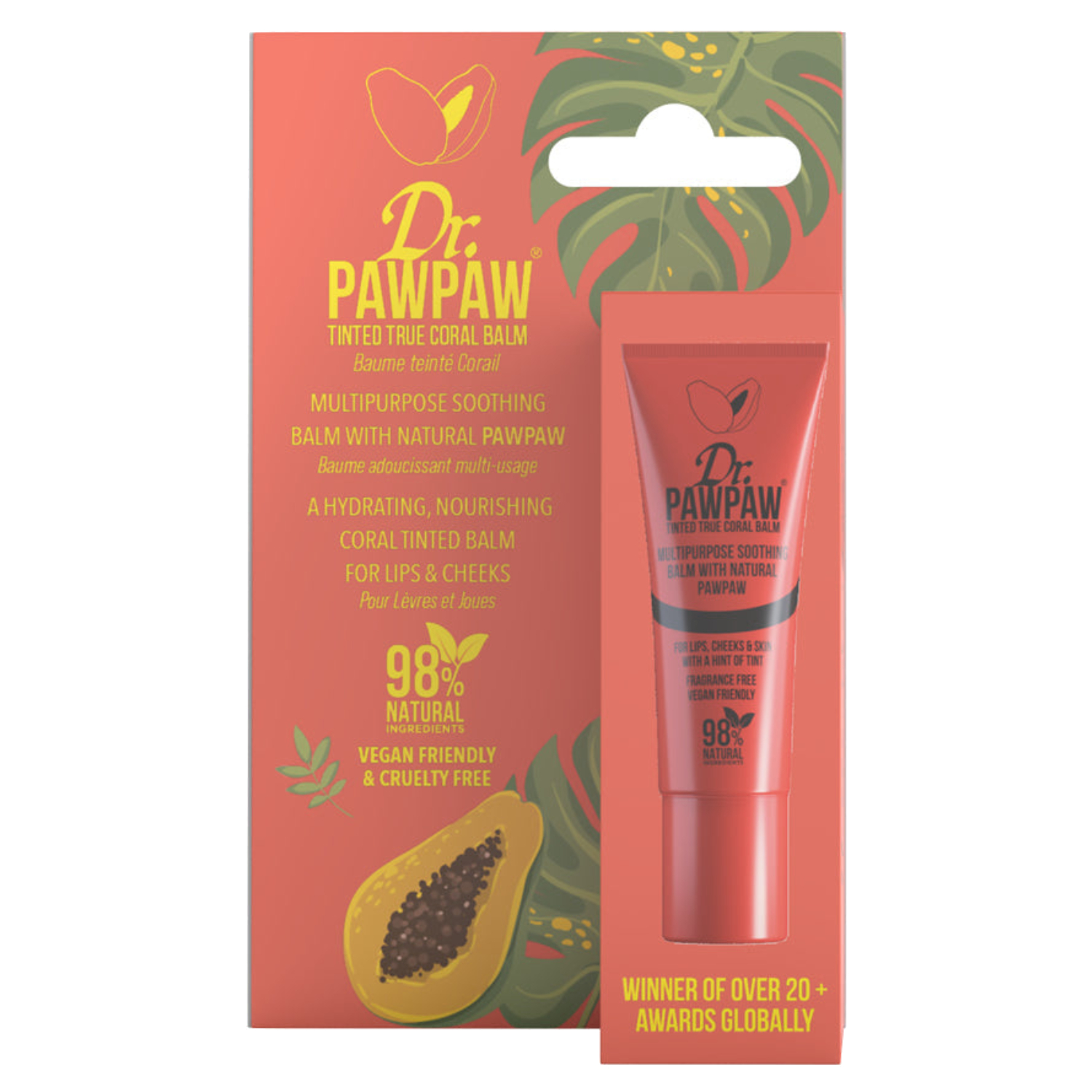 Product Image for Dr. Pawpaw Tinted True Coral Balm 10ml