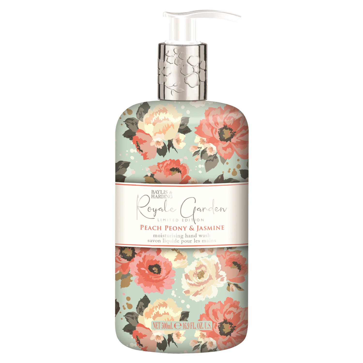 Product Image for Baylis & Harding Royale Garden Hand Wash Peach Peony & Jasmin 500ml