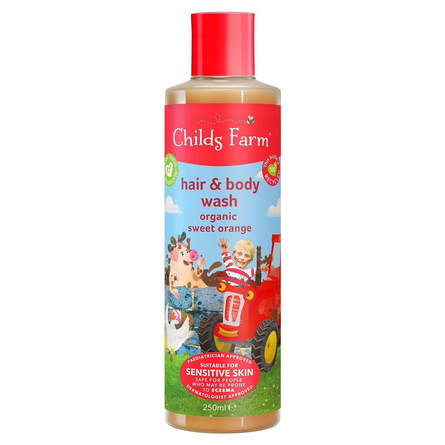 Childs Farm Hair & Body Wash For Kids, Organic Sweet Orange 250ml 