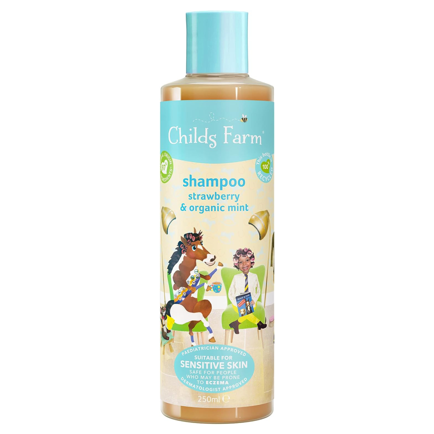 Childs Farm Gentle Shampoo For Kids, Strawberry & Organic Mint 250ml 
