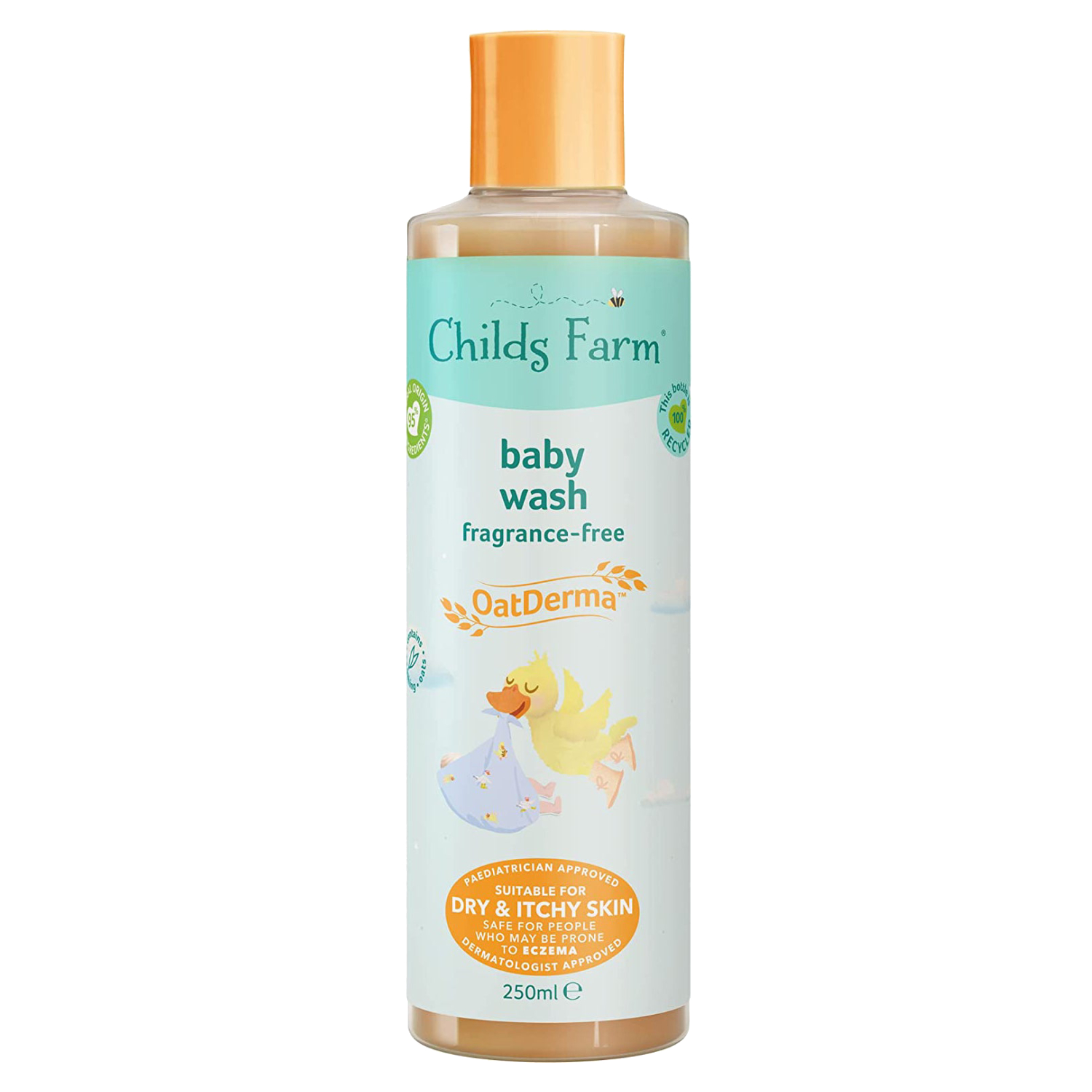 Childs Farm OatDerma Baby Wash, Fragrance Free 250ml