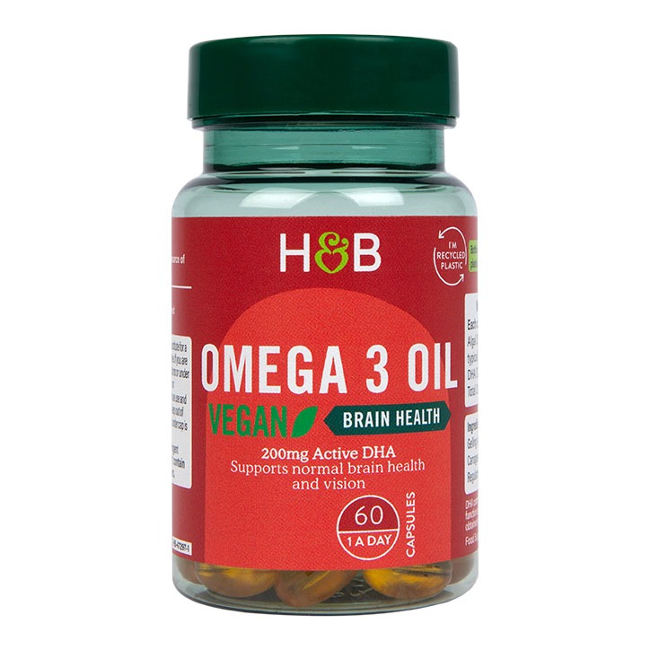Product Image for Holland & Barrett Vegan Omega 3 Oil 500mg 60 Capsules