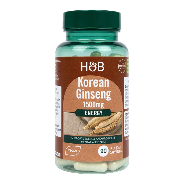 Product Image for Holland & Barrett Korean Ginseng 90 Capsules