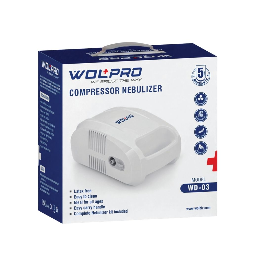 Product Image for Wolpro Led Digital Compressor Nebulizer Machine With Smart Timer