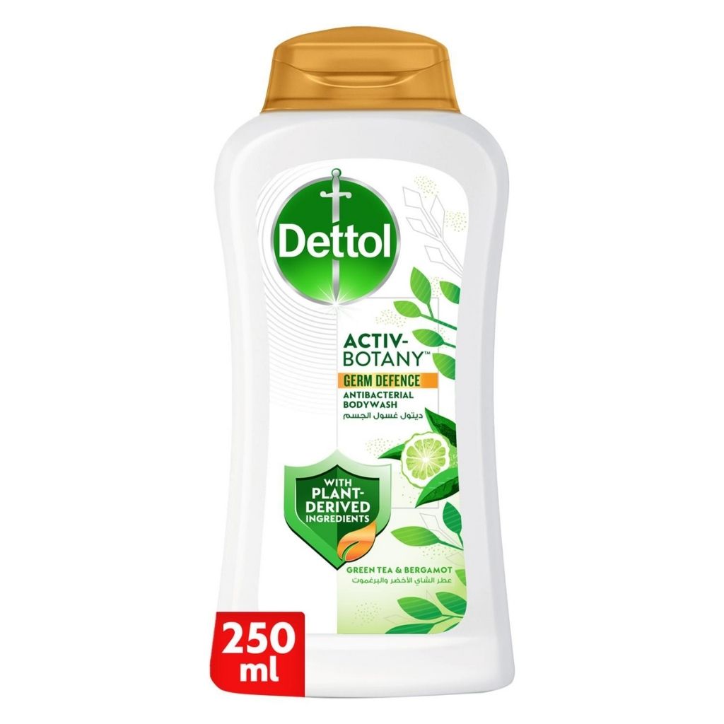 Dettol Activ-Botany Shower Gel & Body Wash, Green Tea & Bergamot Scent, 250ml